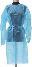 HUBERT Isolation Gown, Blue Pack of 10