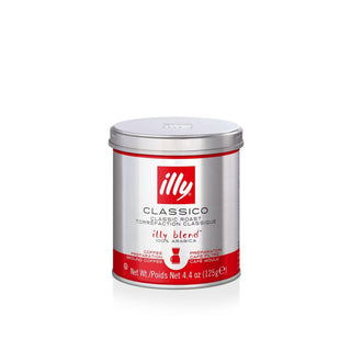 Ground Drip Coffee by illy – 4.4 Ounce (Pack of 1), Classico Ground Drip Medium Roast