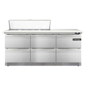 DL72-12C-FB-D Designer Line Sandwich Unit by Continental Refrigerator – Commercial Grade