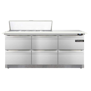 DL72-12C-FB-D Designer Line Sandwich Unit by Continental Refrigerator – Commercial Grade