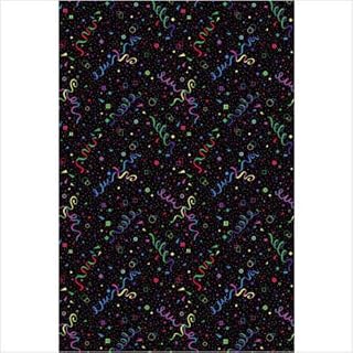 Joy Carpets 36Q Celebration 6 ft. x 9 ft. 100 Pct. Nylon Machine Tufted- Cut Pile Fluorescent Rug