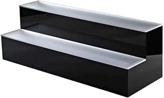 Krowne KR-2T48-L Royal Series 48" 2-Tier Lighted Liquor Display, Cord on Left