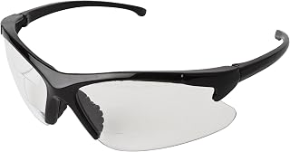 KLEENGUARD Dual Readers Safety Glasses (20387), Clear Lenses with +1.5 Diopters, Black Frame, 6 Pairs