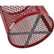 Global Industrial Red / 23.5 inches (Diameter) x 40 inches (Height) / Industrial Trash, Recycling & Compost