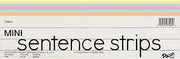 Pacon Mini Sentence Strips, 5 Assorted Colors, 1-1/2" x 3/4" Ruled, 3" x 12", 100 Strips