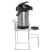 Wire Airpot Thermal Coffee Server Stand - Chrome by HUBERT – Carbon Steel, Grey, Model 22255+87392