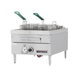 E24 Series Electric Countertop Fryer 18"W with Twin Nickel Plated Perforated Baskets & 30 lb Fat Capacity (16 kW) by Garland – Stainless Steel, Model E24-31SF