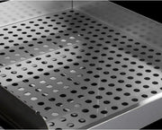 18 Inch Wide Shelving Kit for SWCP Wine Cellar; Durable Stainless Steel Construction; Perforated Design; Easy Use by Summit Appliance – 18 Inch, Stainless Steel, Model SHELFKITSWCP
