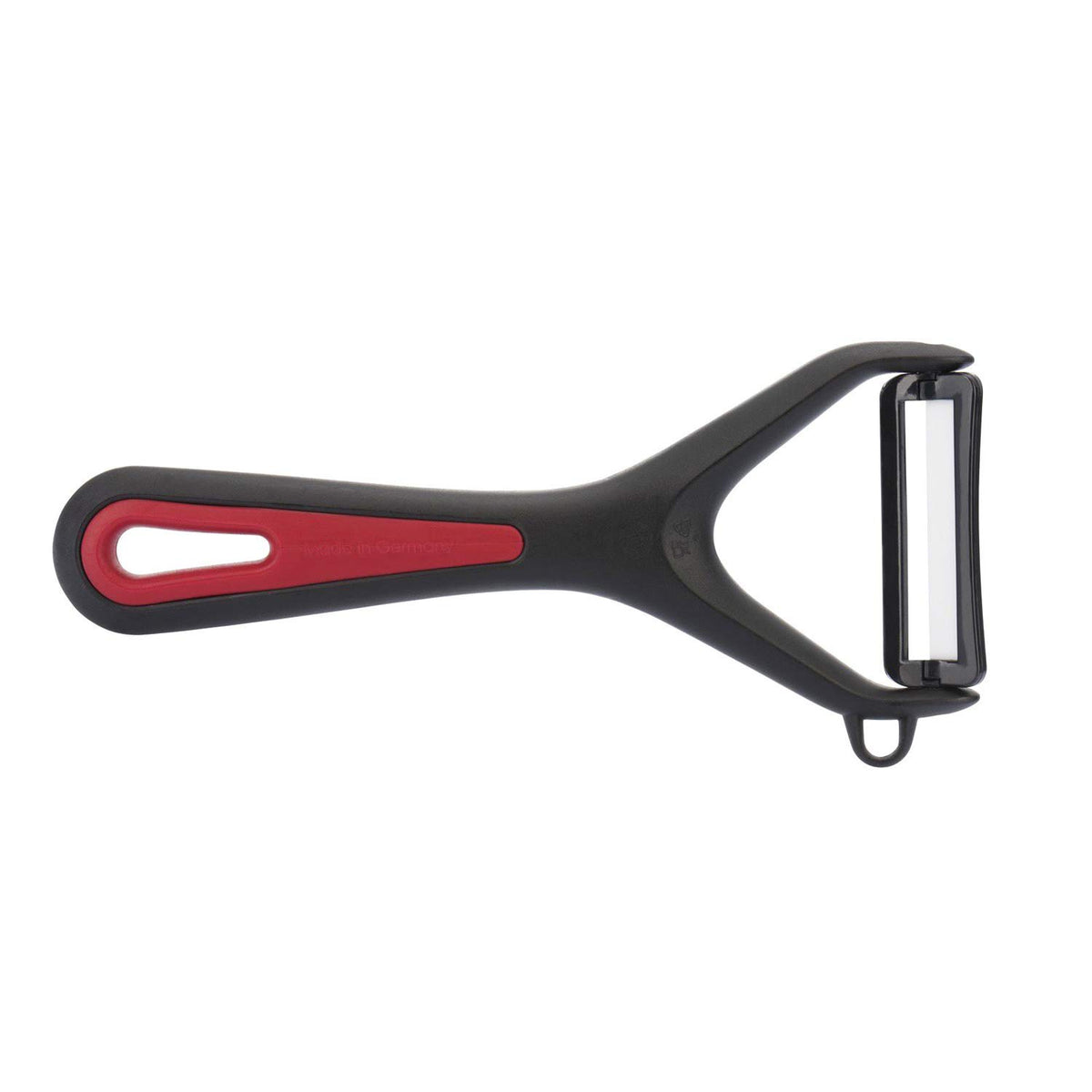 29112270 Ceramic Blade Peeler by Westmark – 5.9 x 0.7 x 2.7", Stainless Steel, Red/Black, Model 291122E1