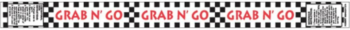 HUBERT "Grab 'N' Go" Band-It Label - 13 3/4"L x 1"H, 500 Per Roll
