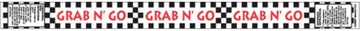 HUBERT "Grab 'N' Go" Band-It Label - 13 3/4"L x 1"H, 500 Per Roll