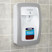 Global Industrial Hand Soap Starter Kit with Automatic Dispenser, White/Gray
