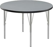 Correll Activity Tables with Gray Granite and Black Finish A36-RND-15-14-09
