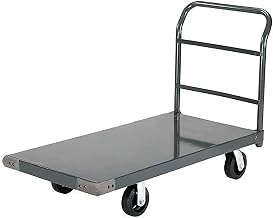 Global Industrial Platform Truck w/Steel Deck, 6" Rubber Casters, 48 x 30, 2000 Lb. Capacity