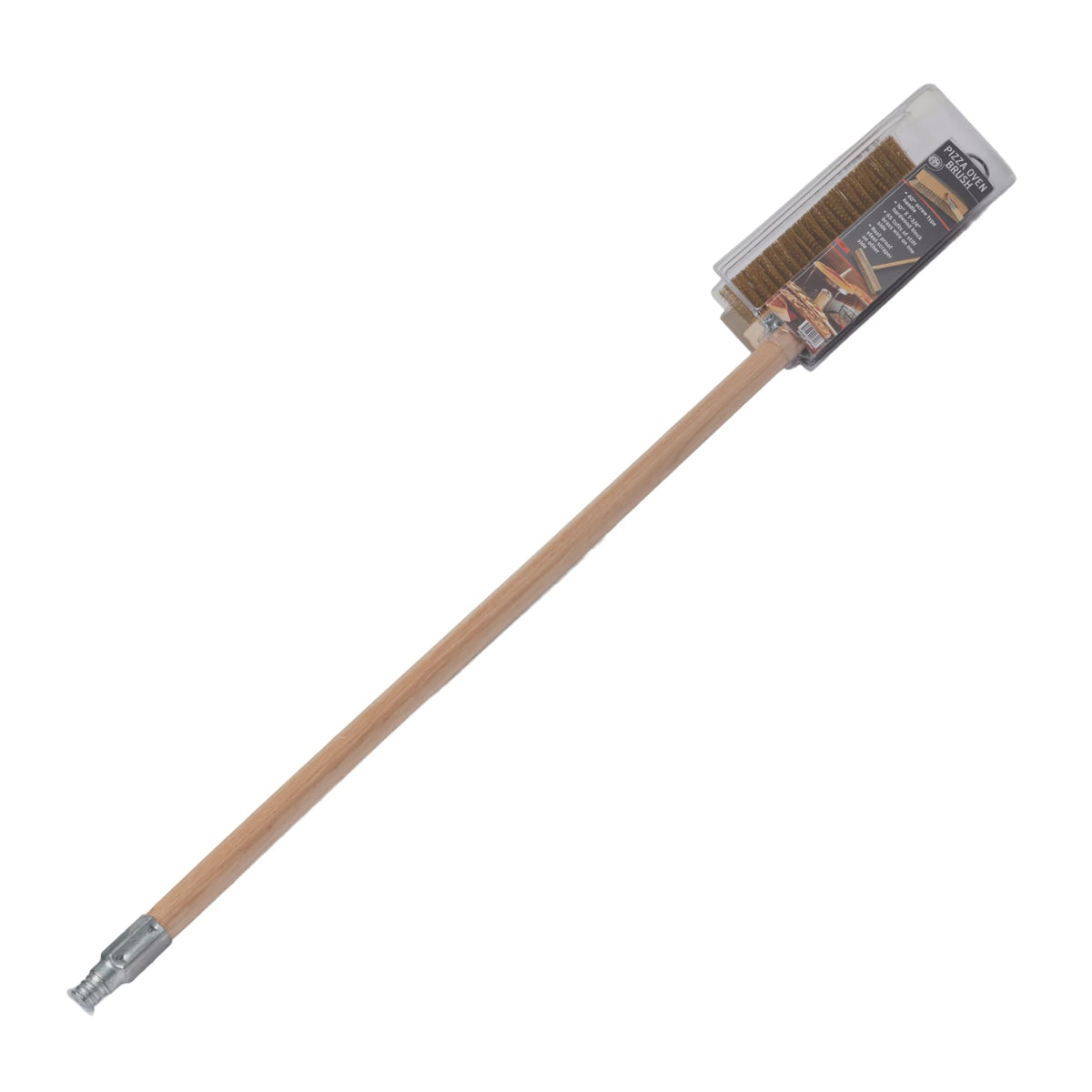 Inc. American Metalcraft Wood Handle Oven Brush, Aluminum-Threaded Tip, 40-Inch Handle, Brown – 40-inch, Wood, brown, Model 1597