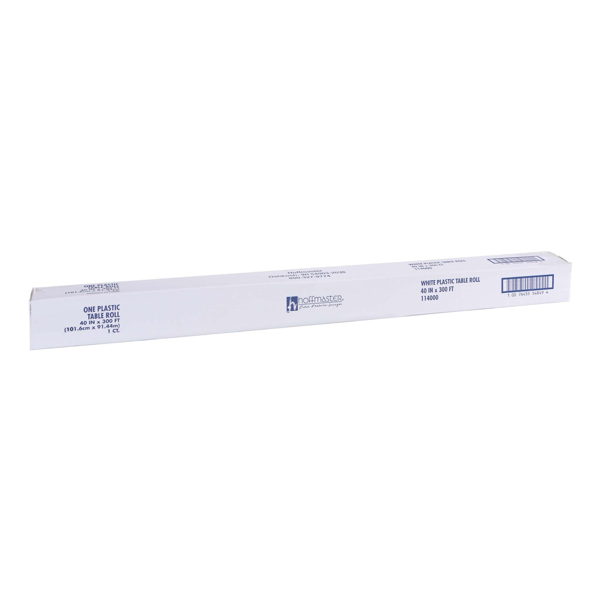 Hoffmaster White / 3600" x 480" (Rectangular) (Pack of 2) / Tablecover Roll Tablecloths