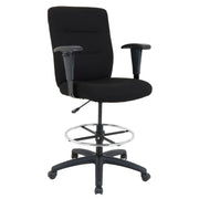 Global Industrial Drafting Stool by Sim Imports – Black, Model GF-81134H