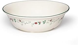 Pfaltzgraff Winterberry Round Serve Bowl Stoneware Gift Box, 10", Assorted