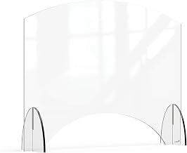 Rosseto AG010 Avant Guarde 36x28 Acrylic Sneeze Guard with Pass-Through Window, 1 EA