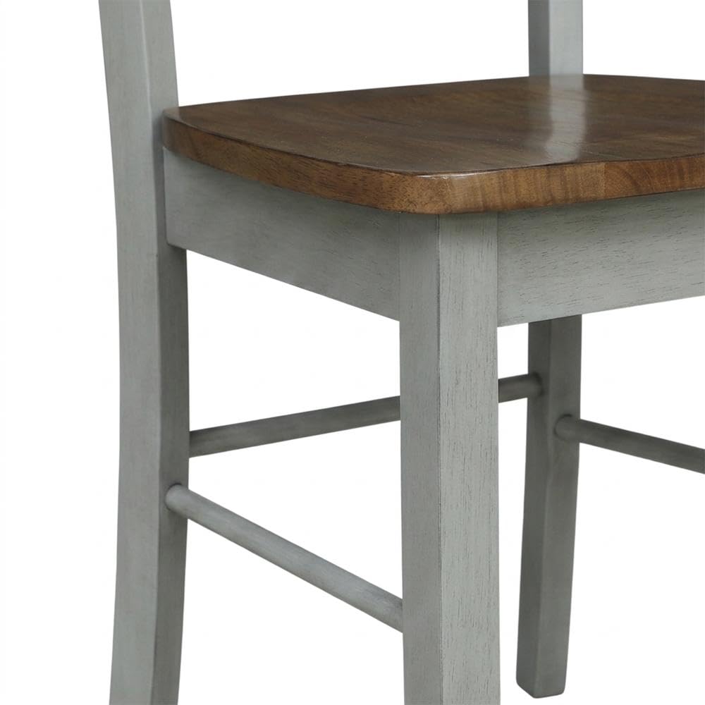 Solid Wood Ladderback Dining Chairs Set of by Furnifact – Wood, Hickory and Stone, Pack of 2