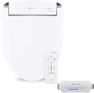 Swash SE600 Bidet Toilet Seat for Round Toilets and Brondell SWF44 Swash Bidet Filter Bundle