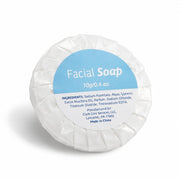 Round Face Soap by Glownary – White, Pack of 1000