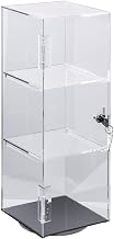 Rotating Clear Acrylic Showcase with Lock