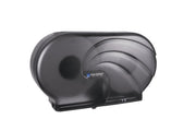 Twin 9" Bath Tissue Dispenser by San Jamar – 19 x 5 1/4 x 12, Plastic, Black Pearl, Model R4090TBK