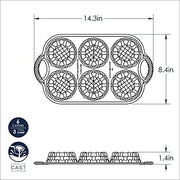 Tea Cake Baking Tray by Nordic Ware – 2.5 Cup Capacity, Aluminum, Toffee, Model 54393AEU