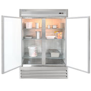 54" Two Section Reach In Freezer by MOTAK – 56.69x35.04x83.46, In Description, Check Images, Model MSD-2DF-BAL-X
