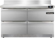 SW48-BS-FB-D Two Section Work Top Refrigerator 48" W, With Back Splash, Four Drawers & Front Breathing