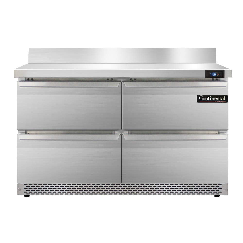 SW48-BS-FB-D Two Section Work Top Refrigerator 48" W by Continental Refrigerator – Model r290