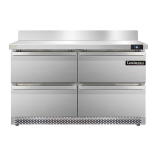 SW48-BS-FB-D Two Section Work Top Refrigerator 48" W by Continental Refrigerator – Model r290