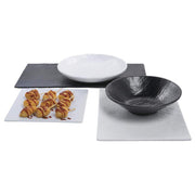 Serving Tray Matte Black Textured Melamine - 21" L x 15" W by HUBERT – melamine, Black, Model M1415-BLACK