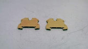 Weidmuller Wpe 4-Pack of 2 - Terminal Block Ground; 1010100000 Wpe 4 - Pack of 2 -