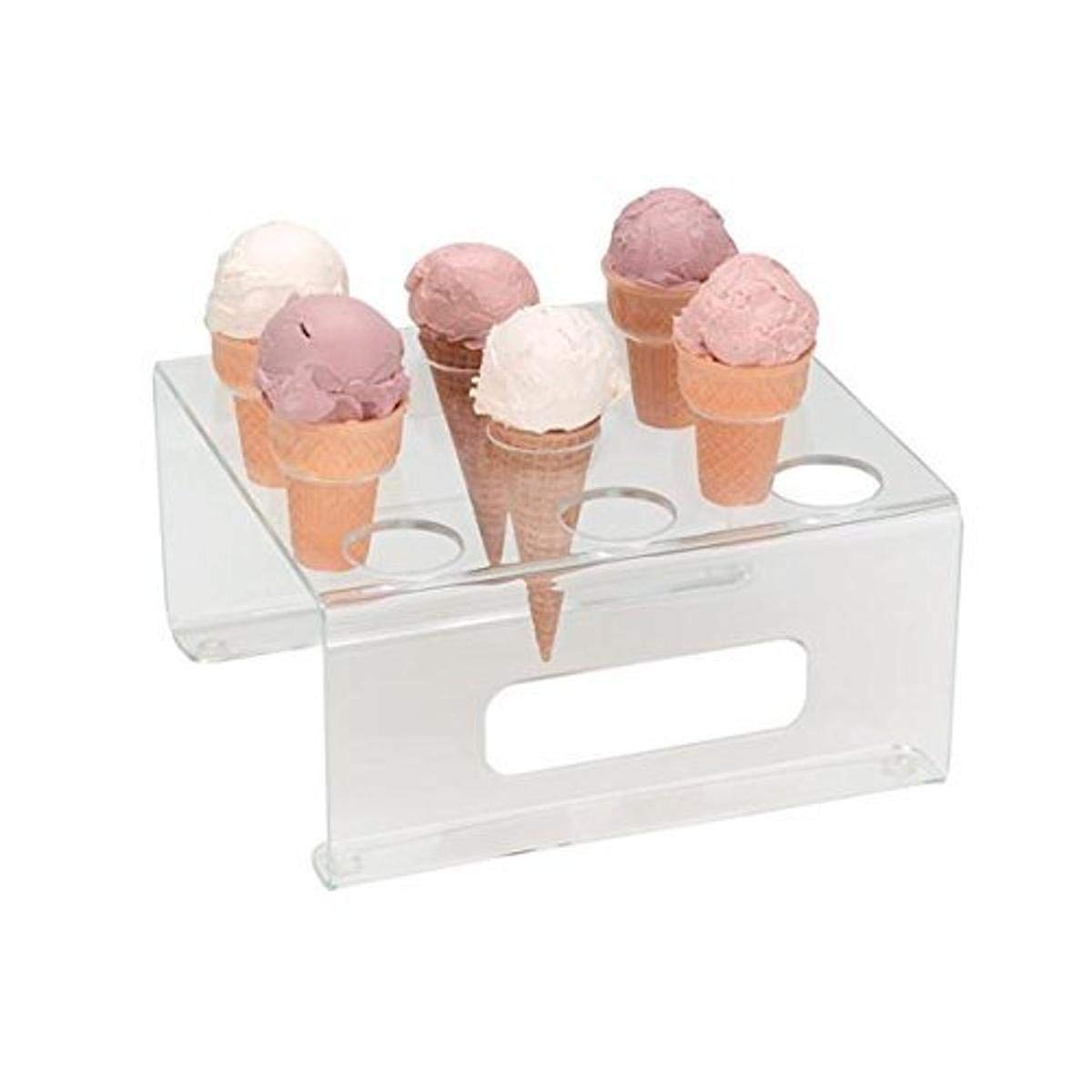Countertop Ice Cream Cone Stand by DISPENSE-RITE – Acrylic, Model CTCS-9C