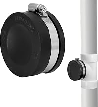 Fernco QC-2.75 1-1/2 or 2-in. Qwik Cap Schedule 40 PVC Pipe Socket Cap Slip Hub Elbow, Tee and Cleanout