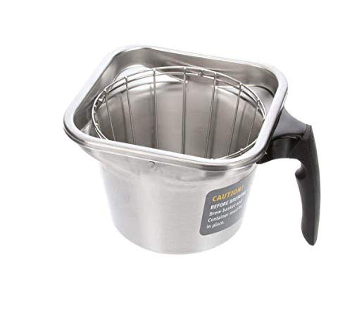 (FETCC) Brew Basket Assembly by Fetco – 11.6" L x 11" W x 11" H, Stainless Steel, Model B003280B1