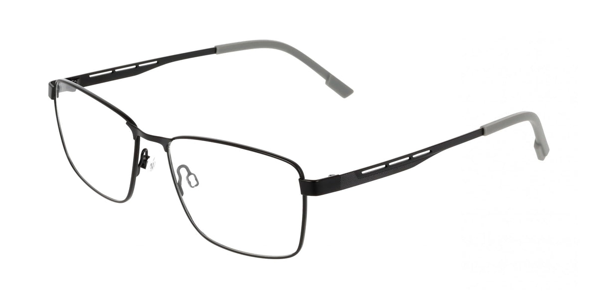 E1170 Matte black 55/16/145 MAN Eyewear Frame by Flexon – 55/16/145, Plastic, Matte Black, Model FLEXON E1170