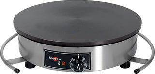 Krampouz Commercial Electric Crepe Maker, 15.75" Cast Iron – KRS CEBIR4110 | 15.75" (40cm) cast iron griddle, thermostatic control, heating indicator light, 122-572°F range