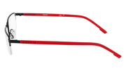 Eyeglasses E 1146 004 Satin Black/Crimson by Flexon – 54/18/145, Satin Black/ Crimson, Model E1146
