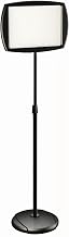 MasterVision Floor Stand Sign Holder, Rectangle, 15 x 11, 66" high, White Surface, Black Steel Frame