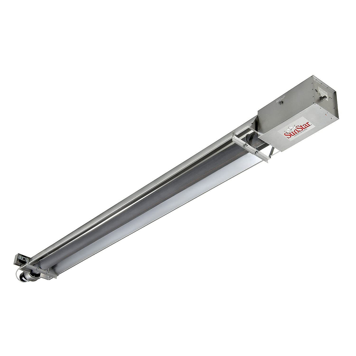 SunStar Propane Heater Infrared Vacuum Straight Tube by GUM – 122"L x 13"W x 6.25"H, Cast Iron Burner / Aluminum Reflectors, Model SIS150-40-L5