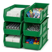 QUANTUM STORAGE SYSTEMS Green / 18" L x 6" W x 5" H / Ultra Stack & Hang Shelf Baskets