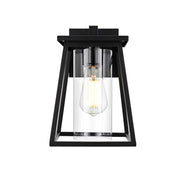 Lambert One Light Outdoor Wall Sconce Black by Lighting Design – Iron, Black, Model OD346W11BK