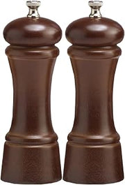 Chef Specialties 6 Inch Elegance Walnut Pepper Mill and Salt Mill Set