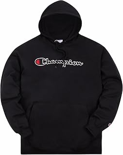 Champion Mens Hoodies Big and Tall - Embroidered Pullover Fleece Sweatshirt