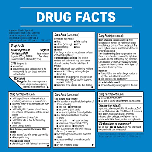 Advil 24 Count (Pack of 1) / 1 / 24 Ibuprofen