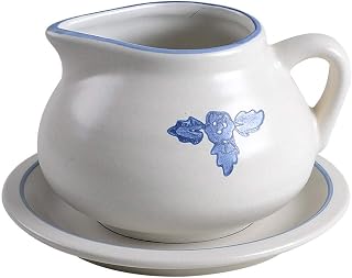 Yorktowne by Pfaltzgraff, Stoneware Gravy Boat & Tray