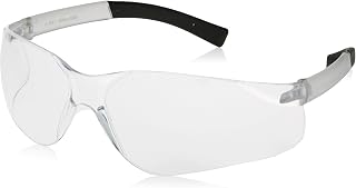 Radians ATS-10 Rad-Atac Small Non-Slip Lightweight Frame Glasses with Wraparound Single Clear Lens